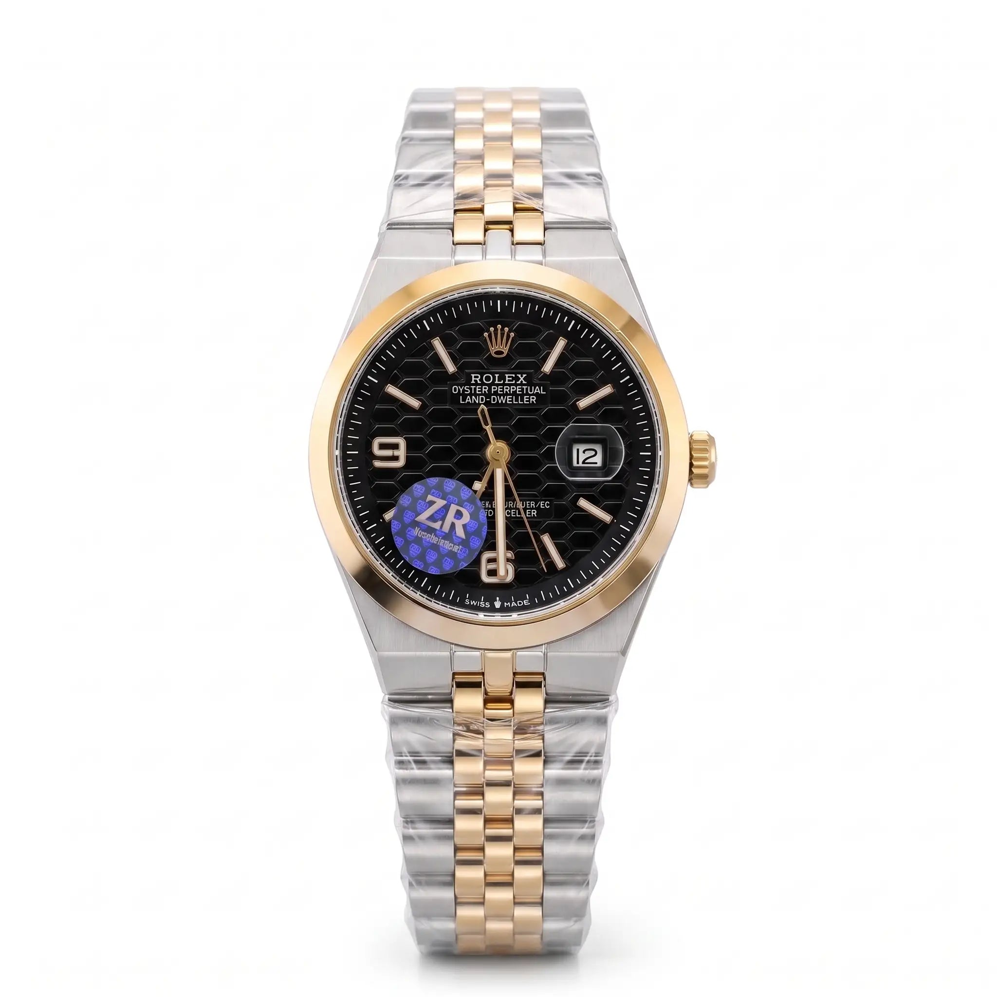 Rol-ex Date-just Watch-Black Dial
