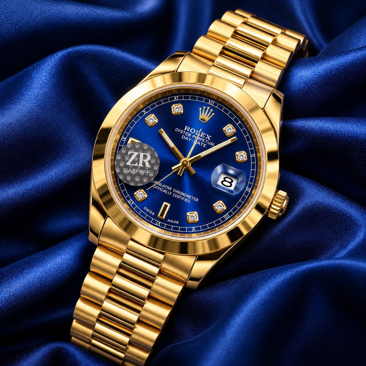 Rol-ex Datejust — Blue Diamond Dial