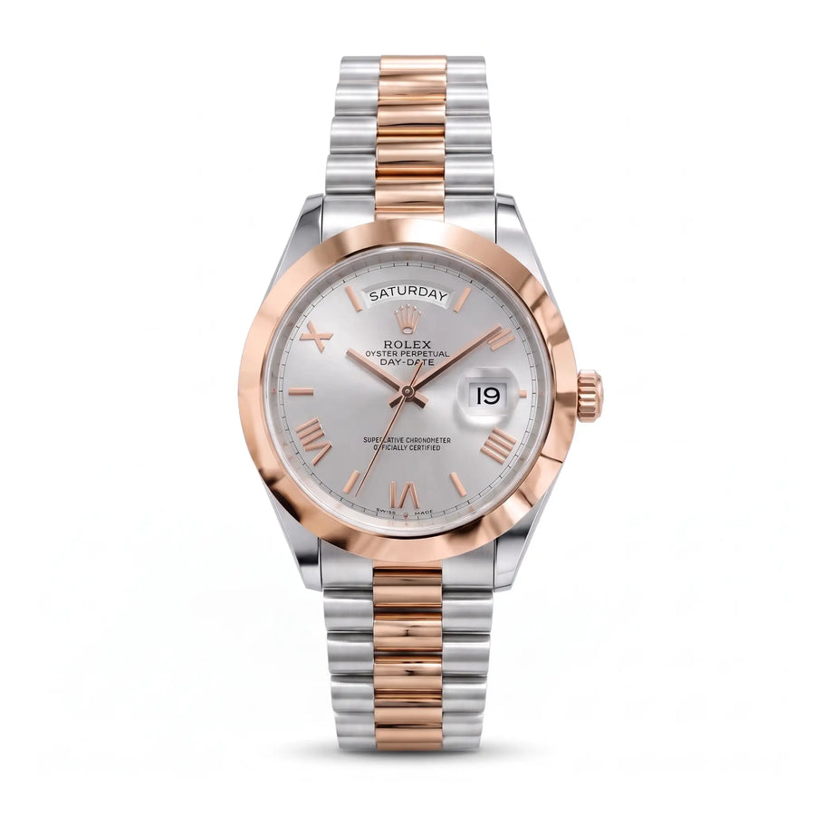 Rol-ex Day-Date Mother of Pearl White Dial