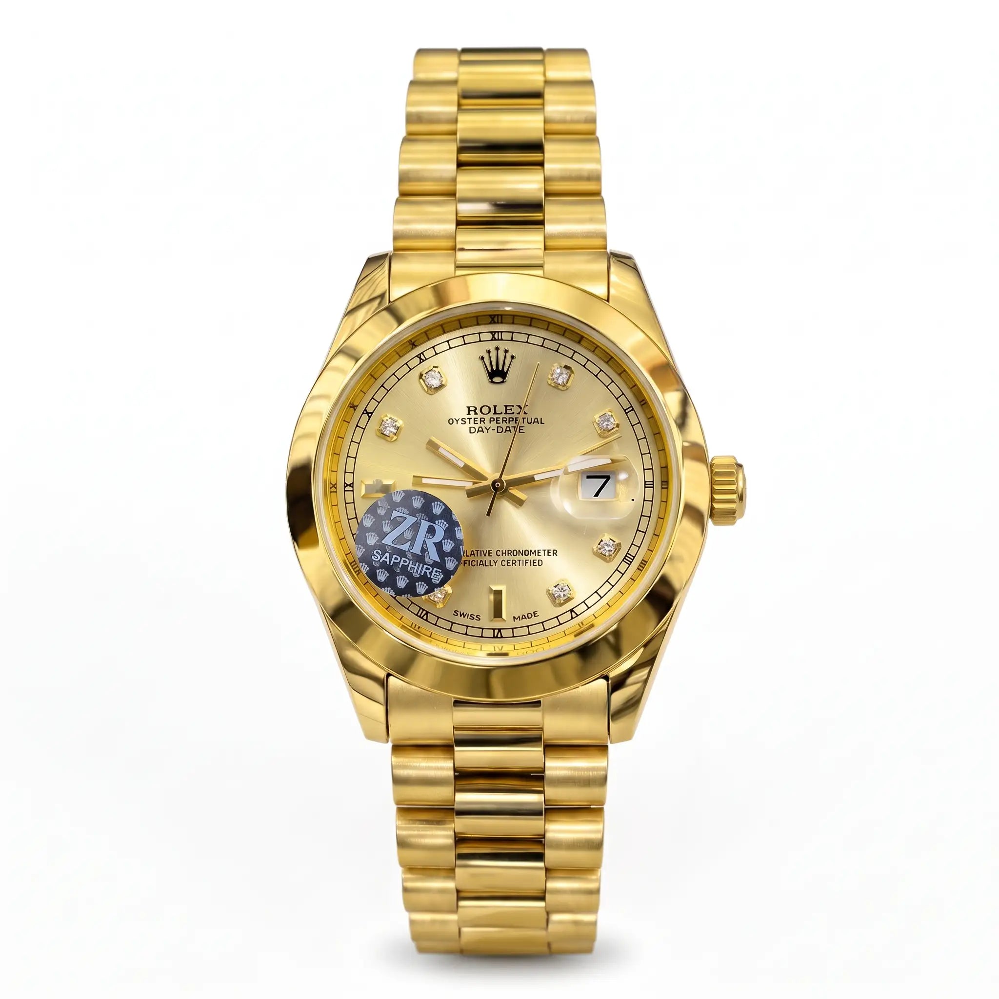 Rol-ex Datejust — Gold Diamond Dial