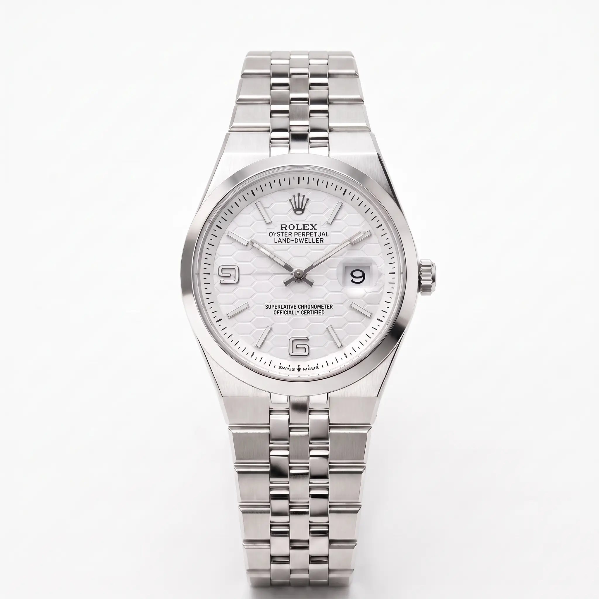 Rol-ex Date-just Watch- Silver Dial