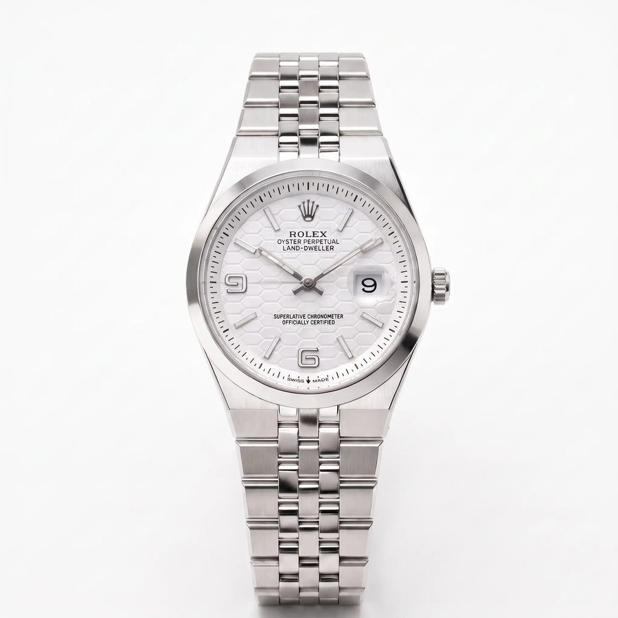 Rol-ex Date-just Watch- Silver Dial