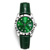 RLX Datejust Green Dial Strap Watch