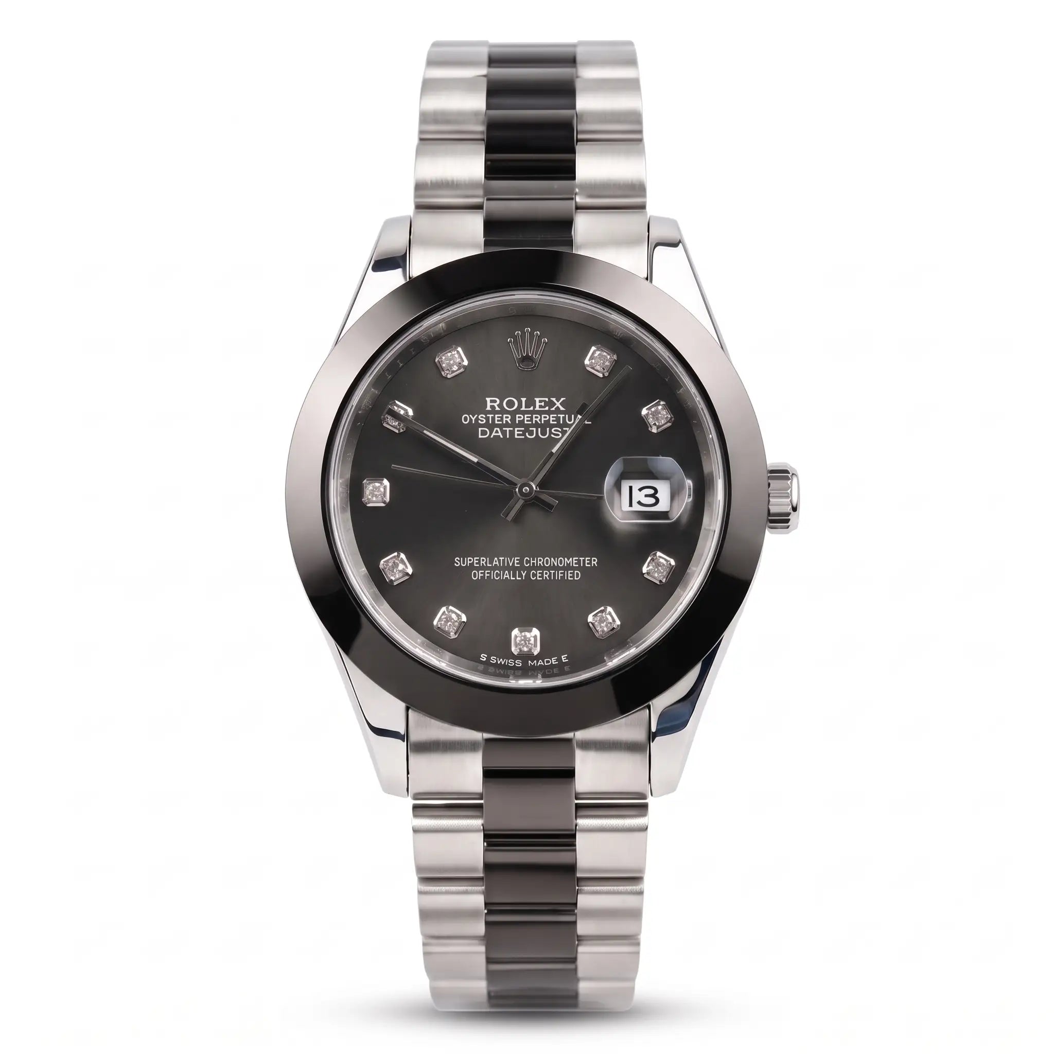 Rol-ex Datejust — Black Diamond Dial
