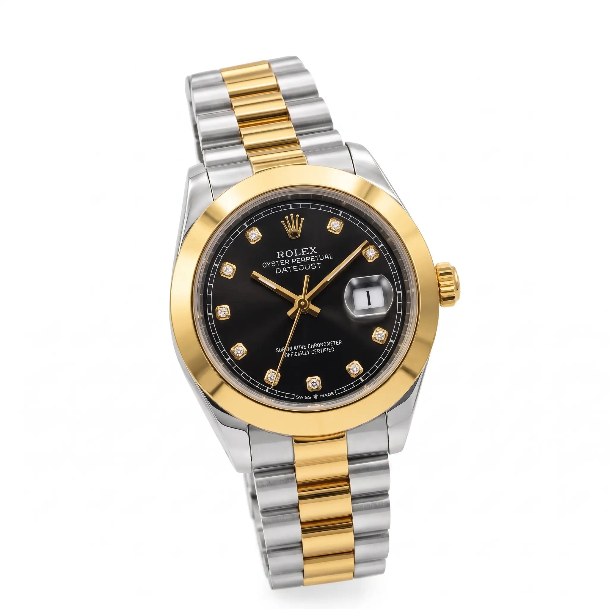 Rol-ex Watch – Two-Tone Black Dial