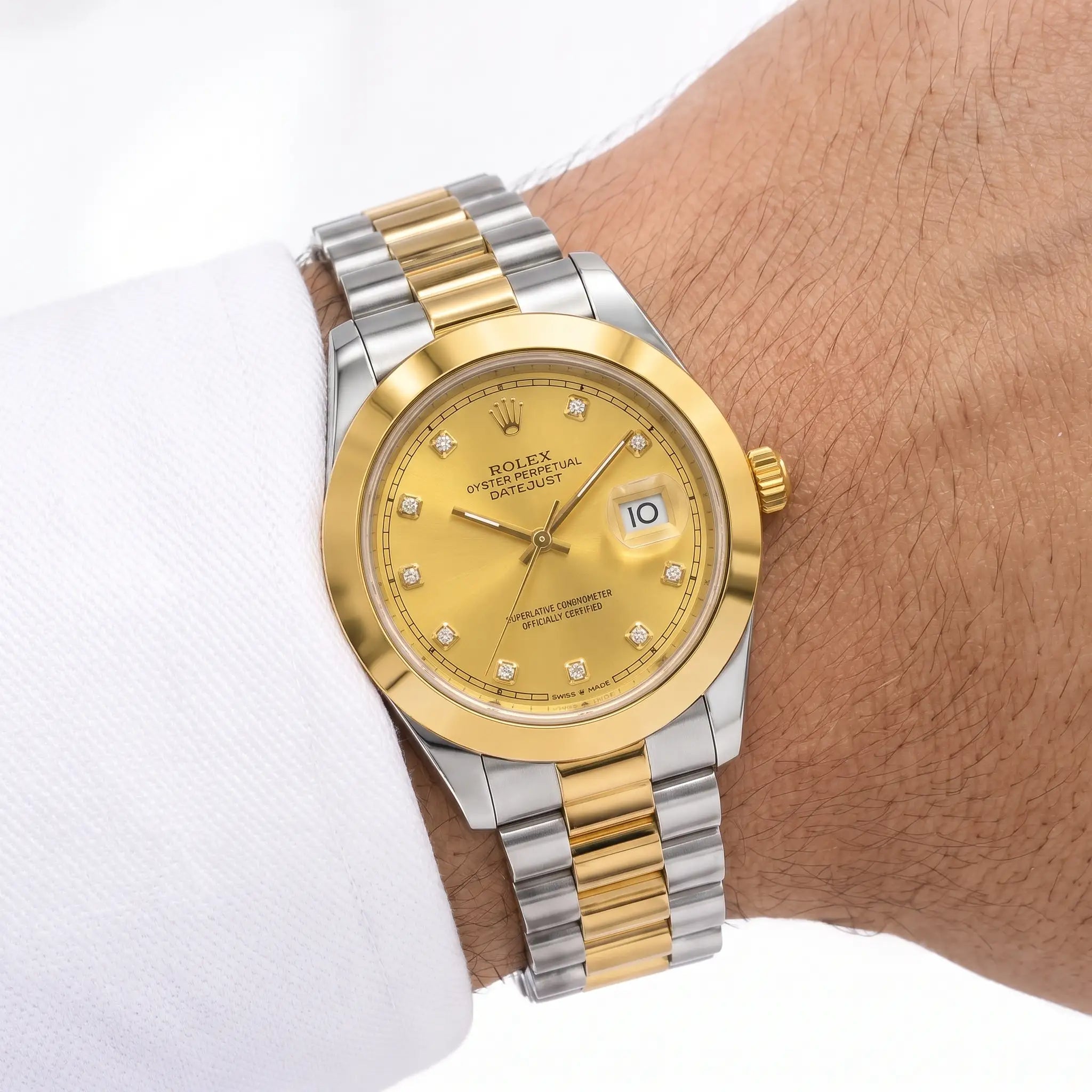 Rol-ex Watch – Two-Tone Gold Dial
