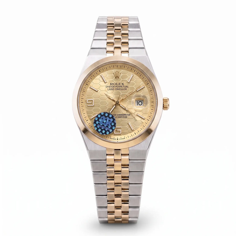 Rol-ex Date-just Watch-Gold