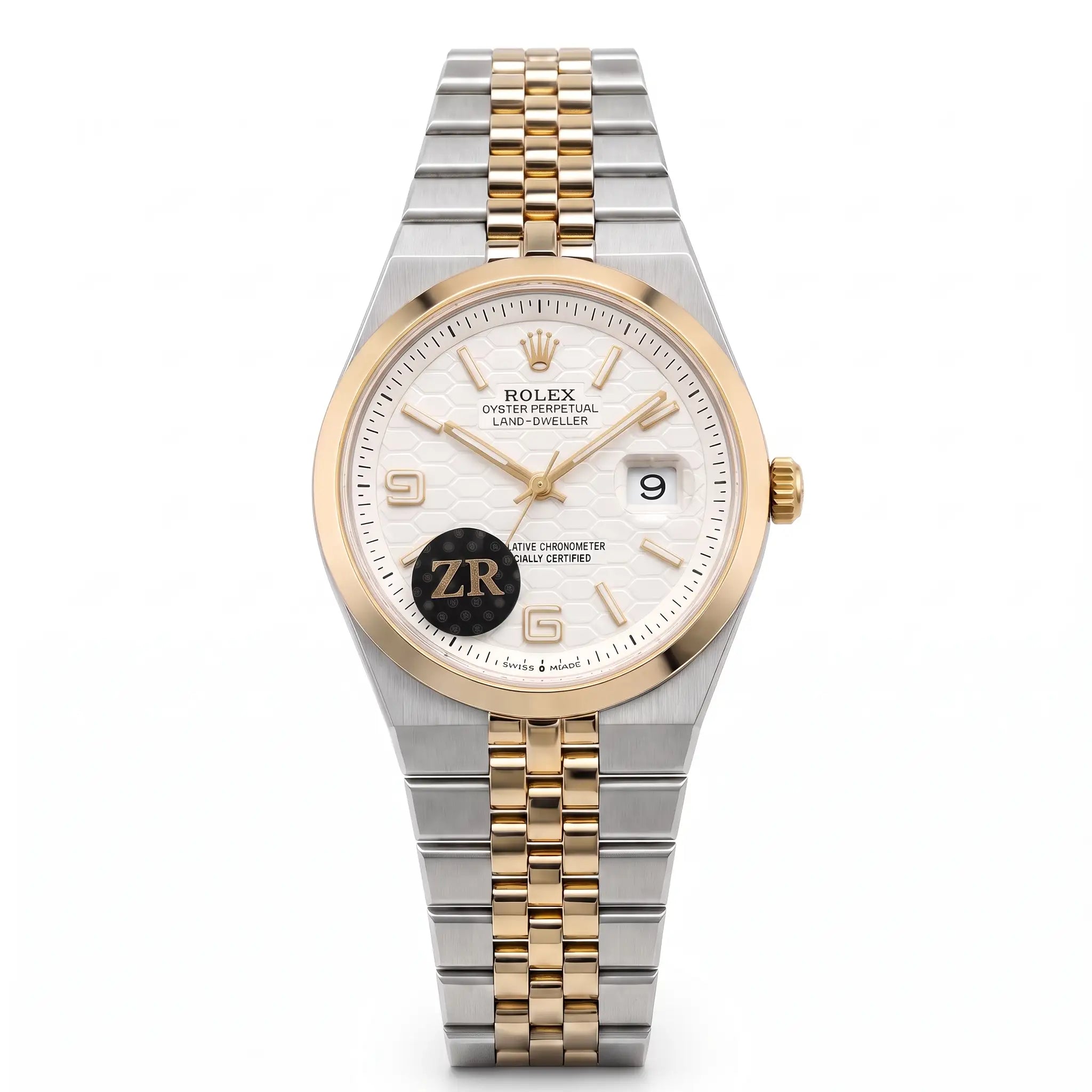 Rol-ex Date-just Watch-White Dial