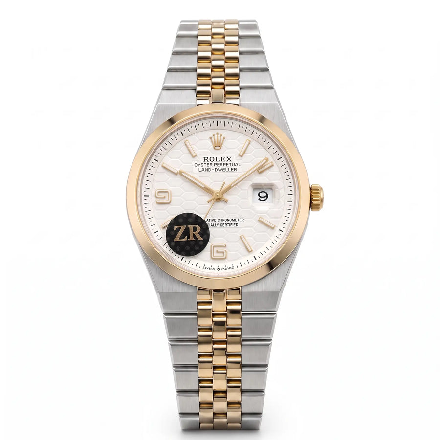 Rol-ex Date-just Watch-White Dial