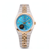 Rol-ex Date-just Watch- Ice Blue Dial