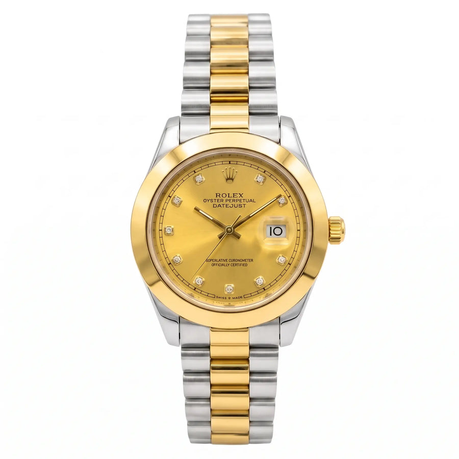 Rol-ex Watch – Two-Tone Gold Dial