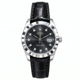 Rlx Datejust Black Dial Strap Watch