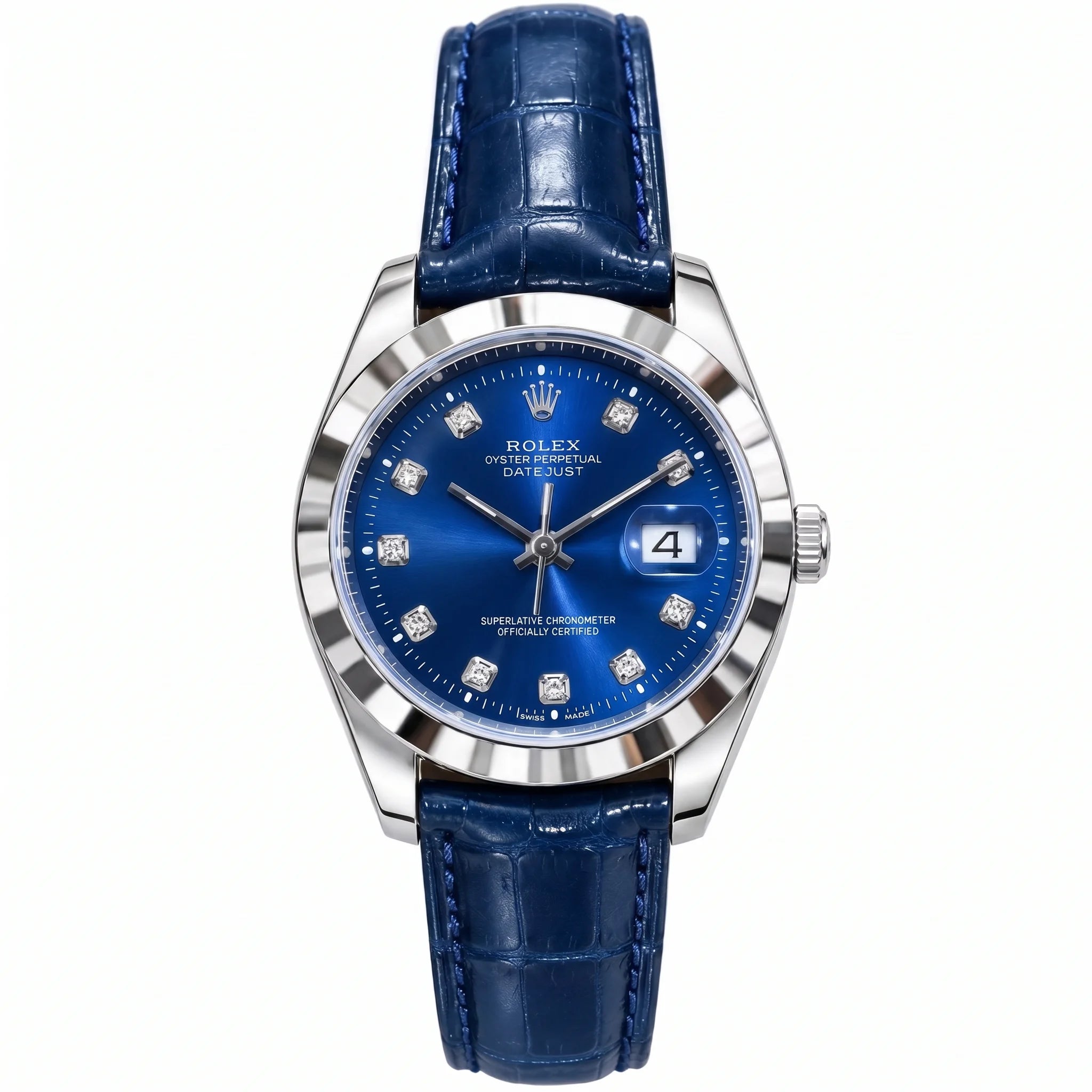 RLX Datejust Blue Dial Strap Watch