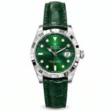 RLX Datejust Green Dial Strap Watch