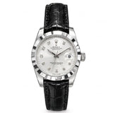 Rlx Datejust White Dial Strap Watch