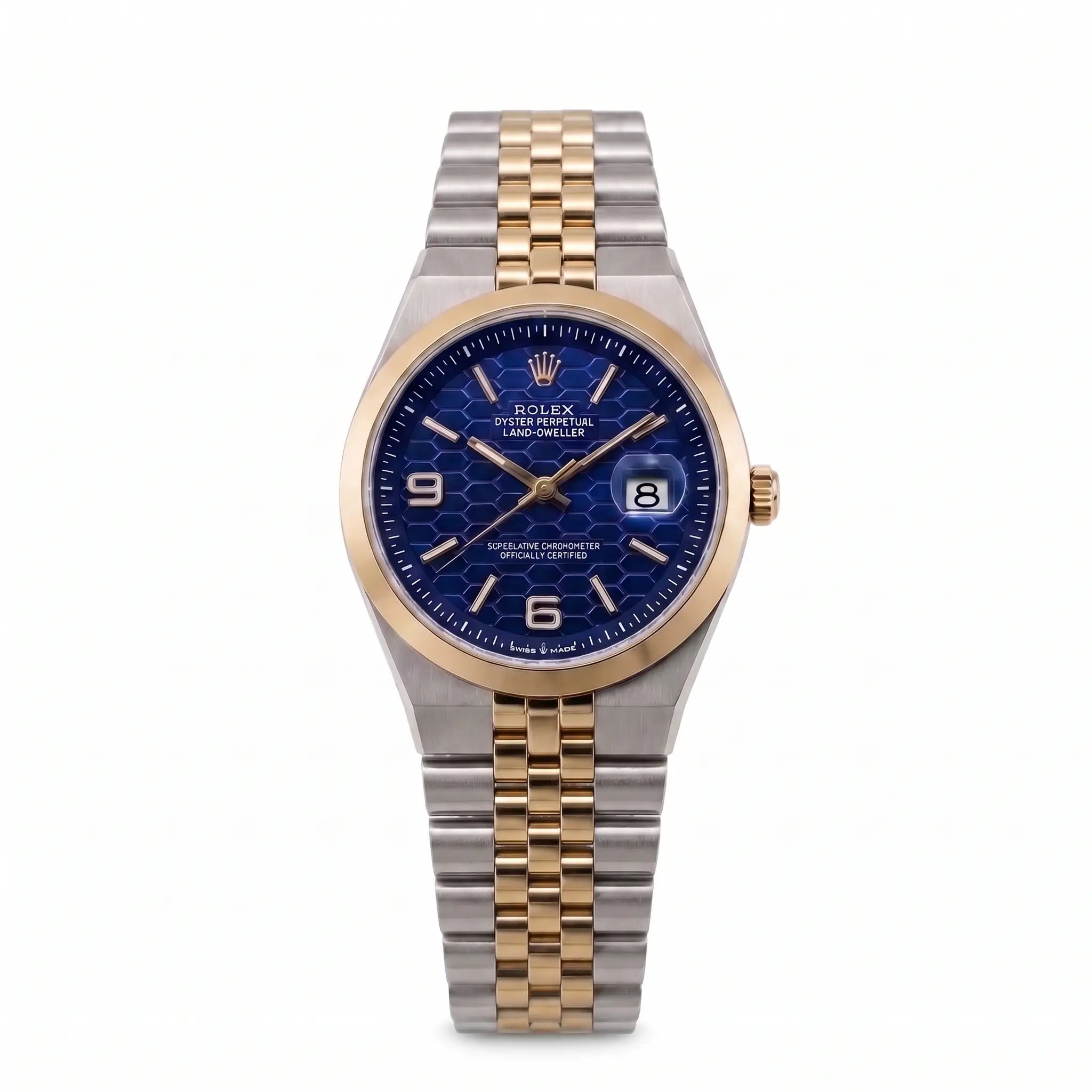 Rol-ex Date-just Watch-Blue dial