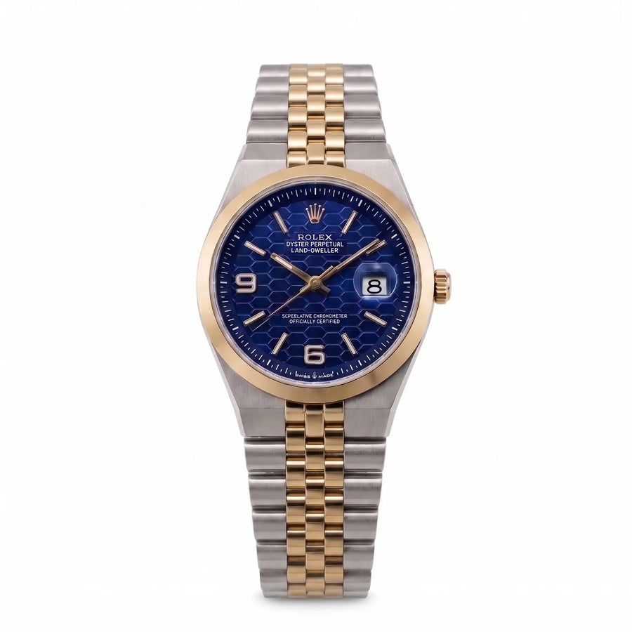 Rol-ex Date-just Watch-Blue dial