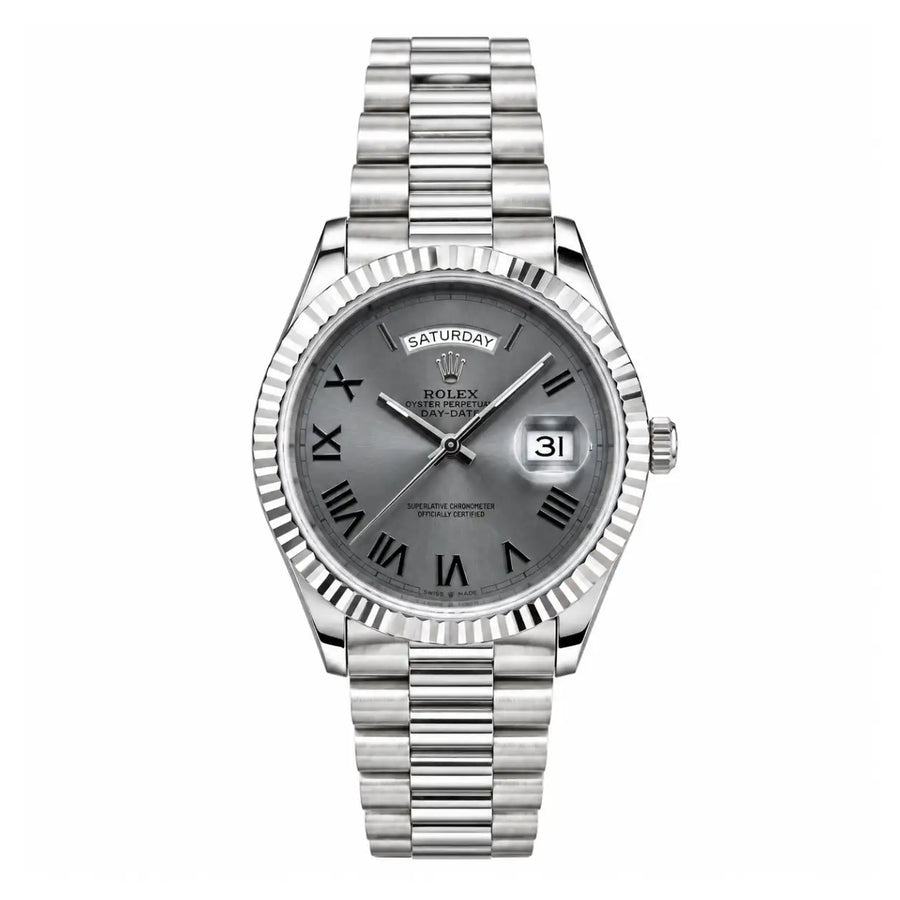 Rol-ex Day-Date Mother of Pearl Black Dial