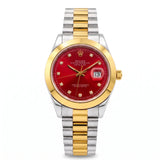 Rol-ex Datejust — Red Diamond Dial