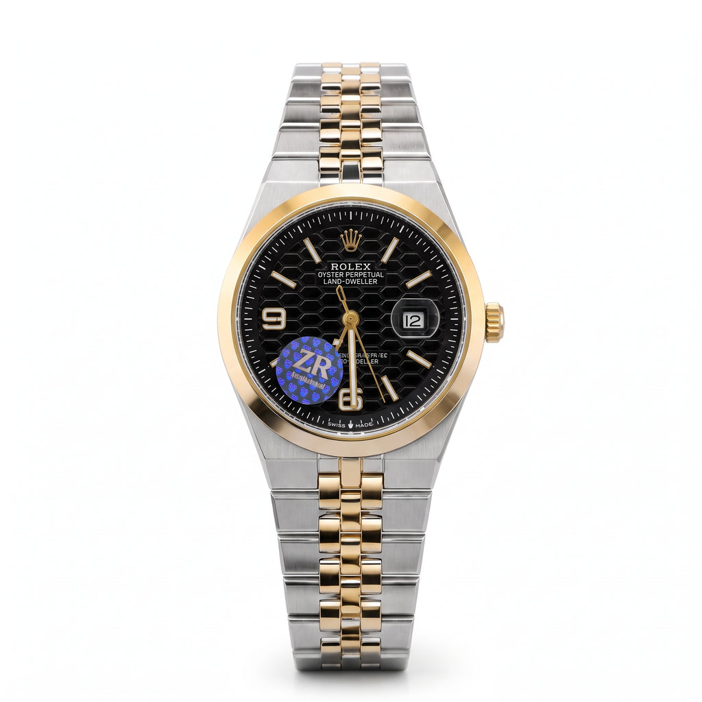 Rol-ex Date-just Watch-Black Dial