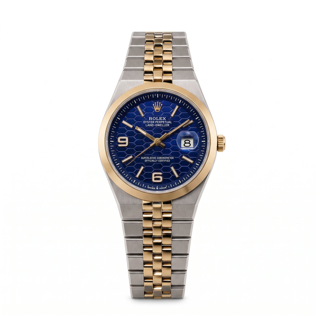 Rol-ex Date-just Watch-Blue dial