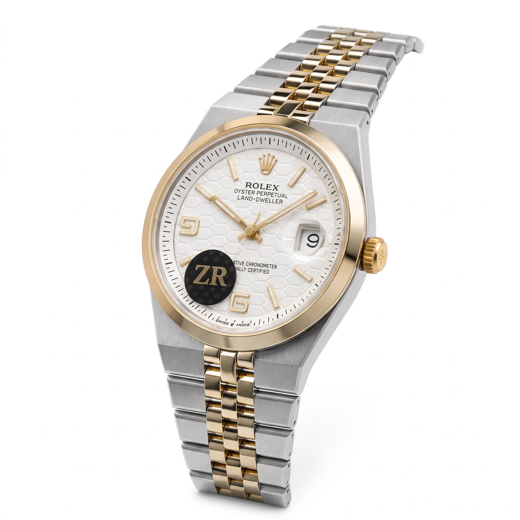 Rol-ex Date-just Watch-White Dial