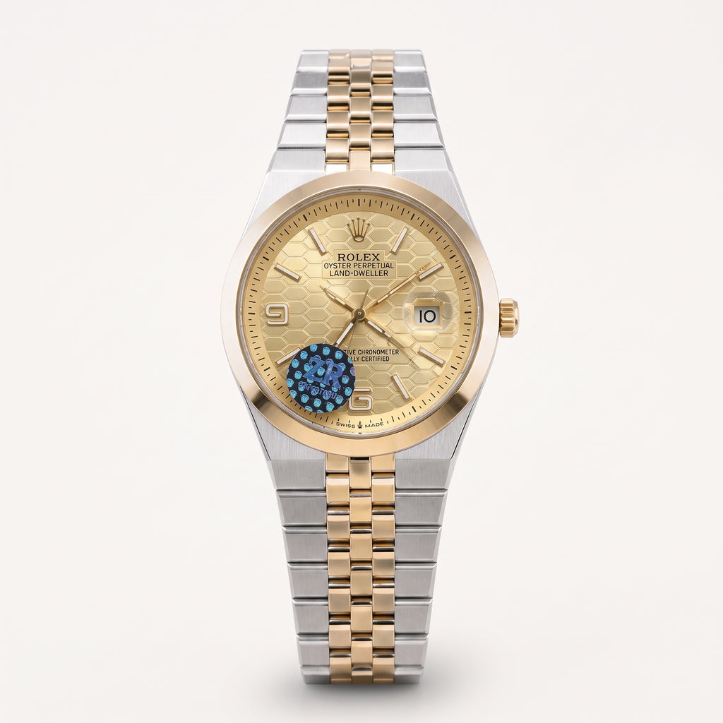 Rol-ex Date-just Watch-Gold