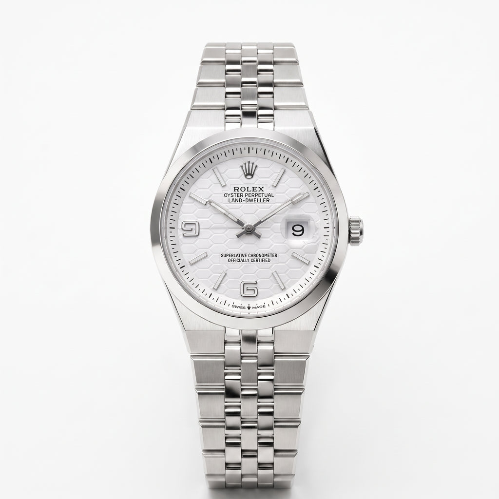 Rol-ex Date-just Watch White Dial