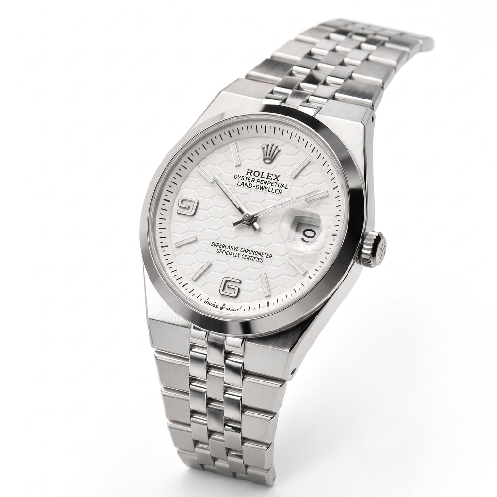 Rol-ex Date-just Watch White Dial