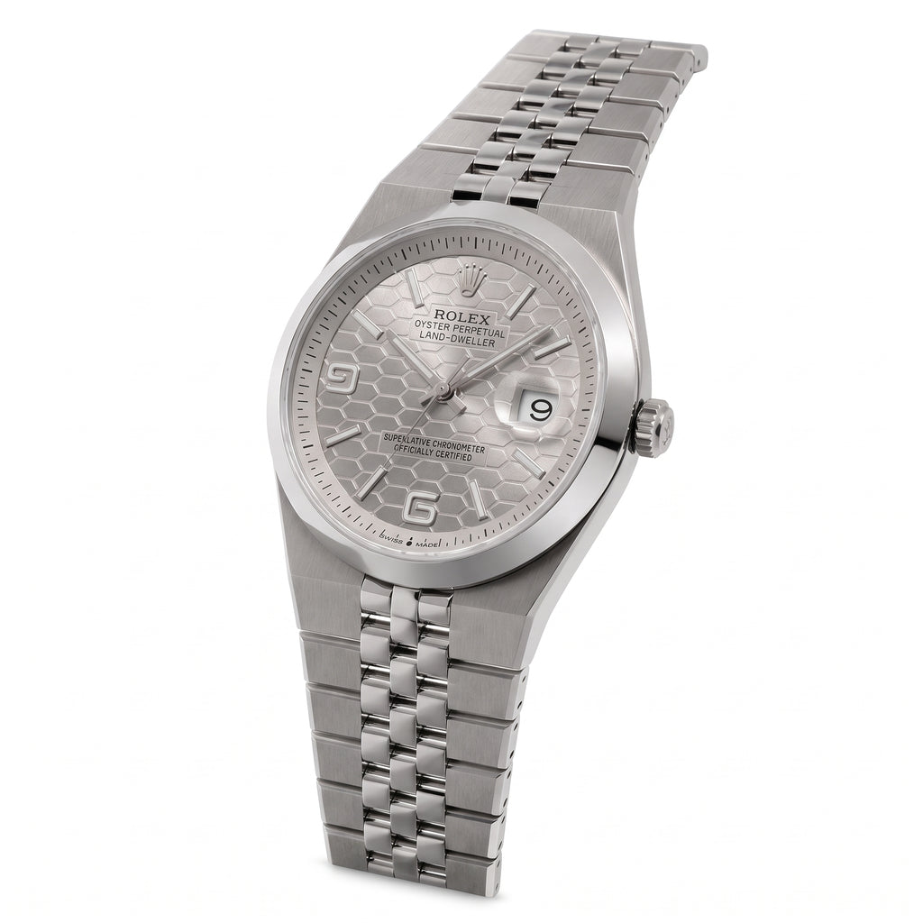 Rol-ex Date-just Watch- Silver Dial