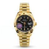 Rol-ex Datejust — Black Diamond Dial