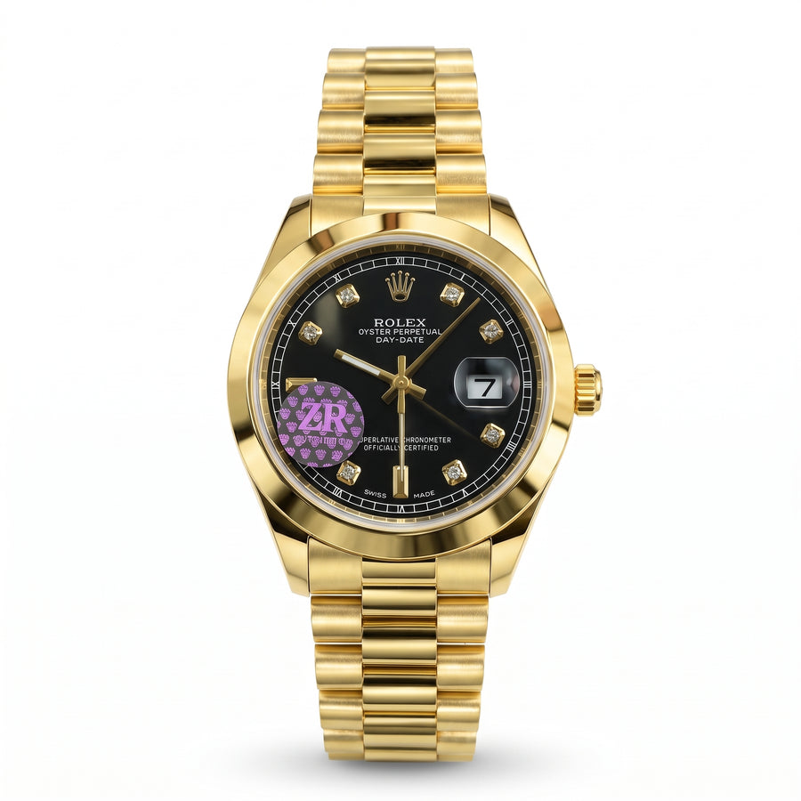 Rol-ex Datejust — Black Diamond Dial