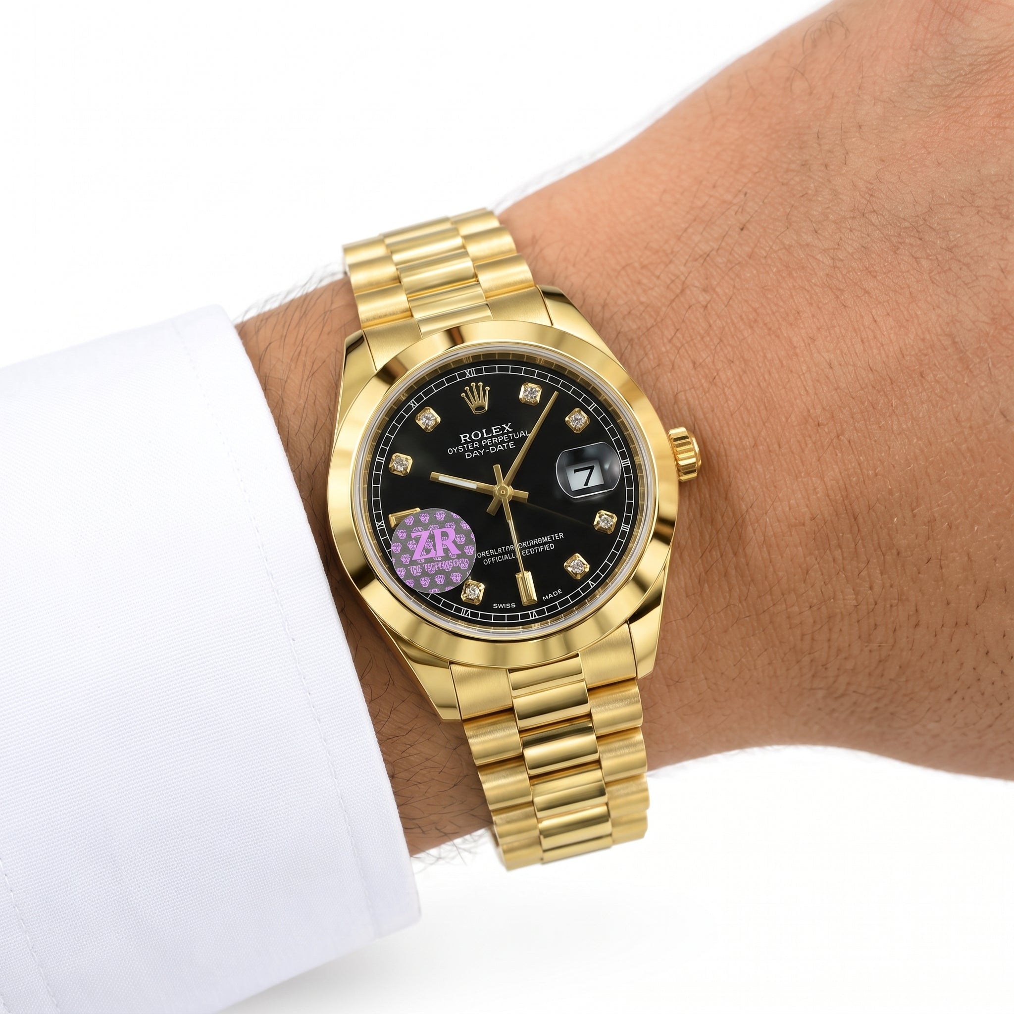 Rol-ex Datejust — Black Diamond Dial
