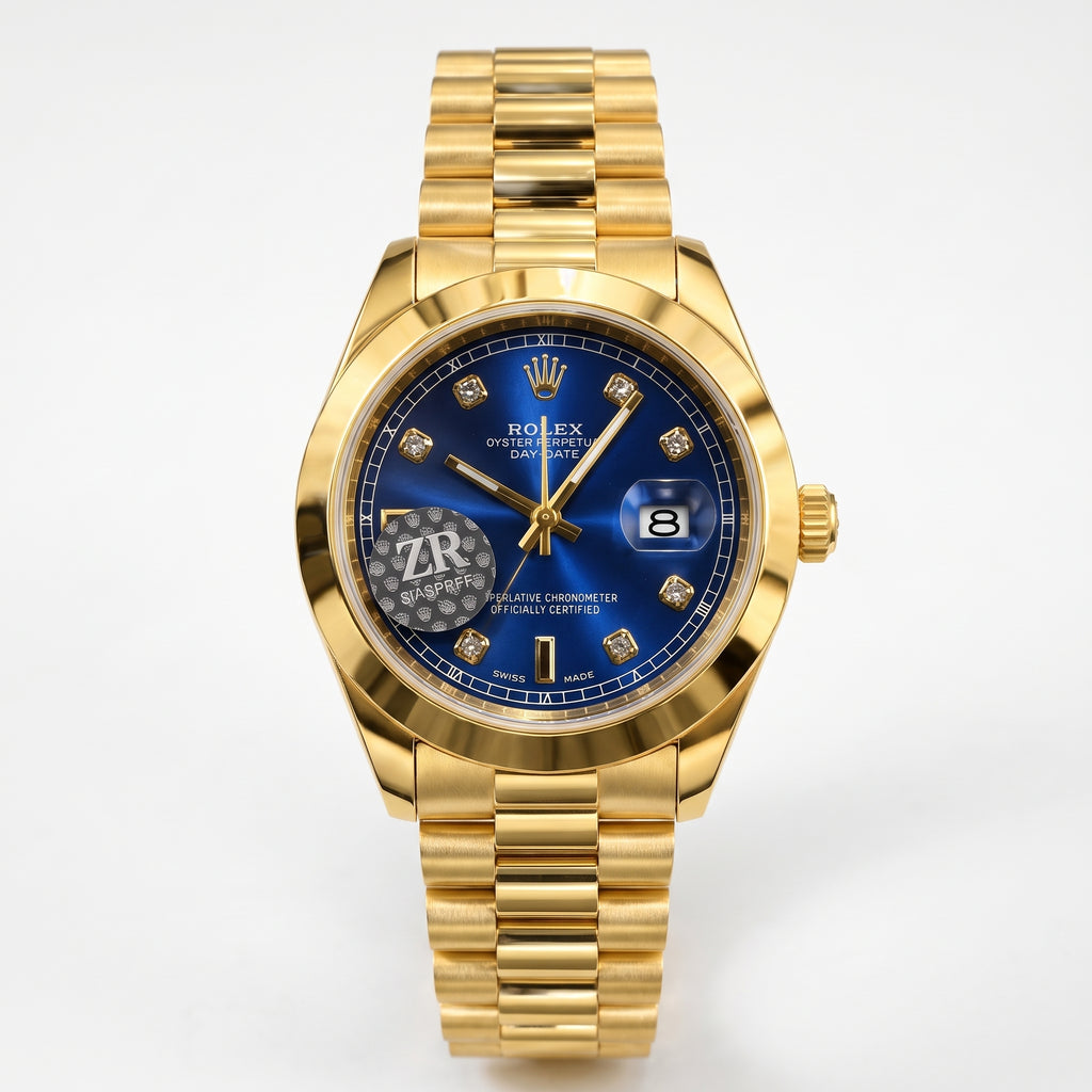 Rol-ex Datejust — Blue Diamond Dial