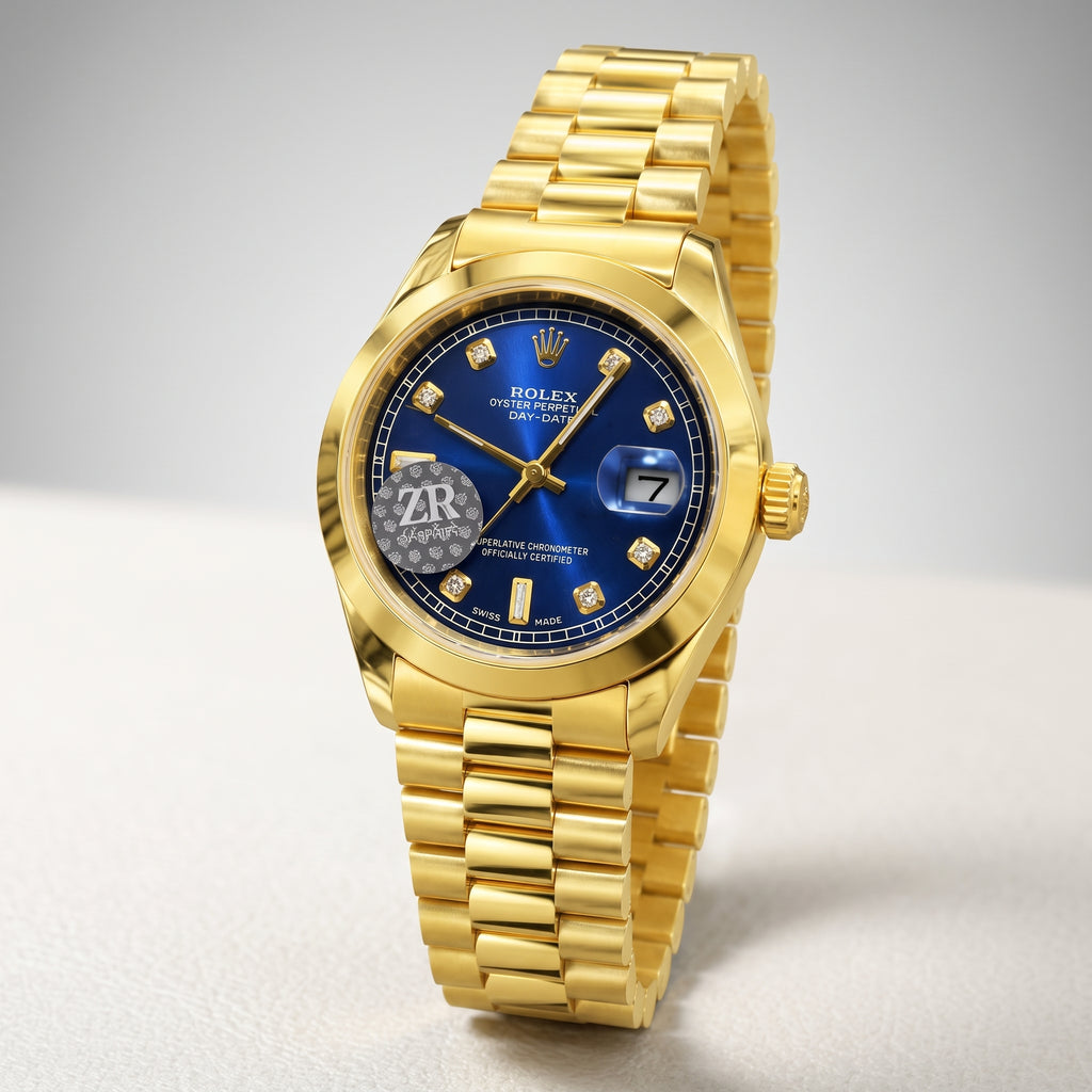 Rol-ex Datejust — Blue Diamond Dial