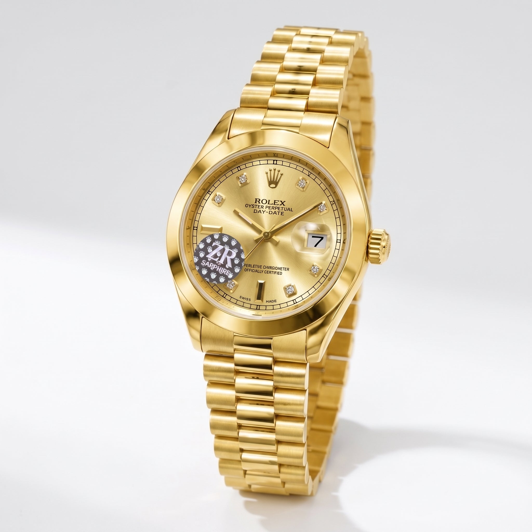 Rol-ex Datejust — Gold Diamond Dial