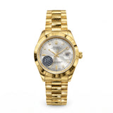 Rol-ex Datejust — Silver Diamond Dial