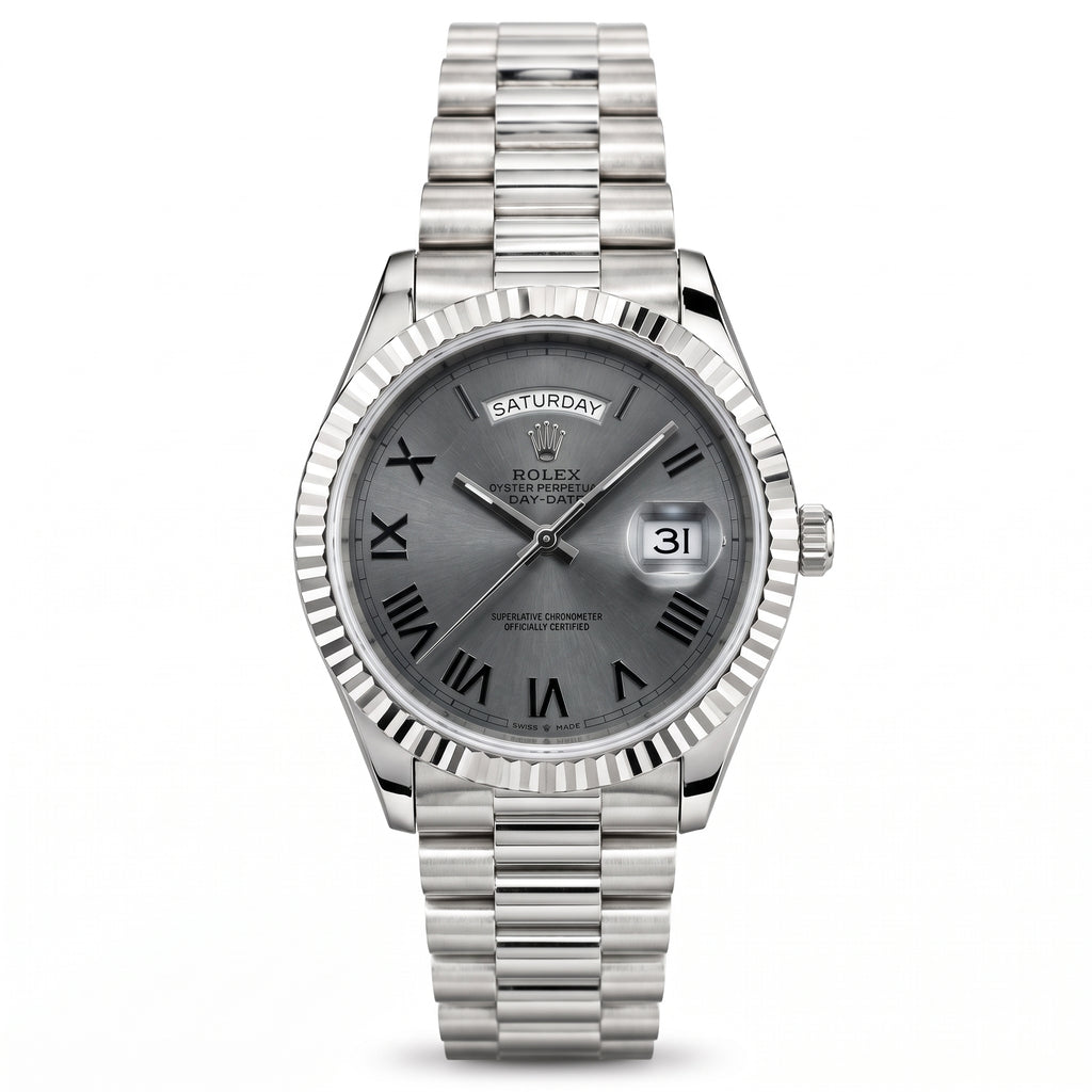 Rol-ex Day-Date Mother of Pearl Black Dial