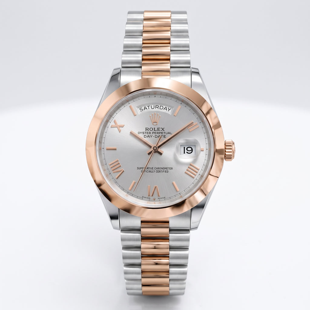 Rol-ex Day-Date Mother of Pearl White Dial