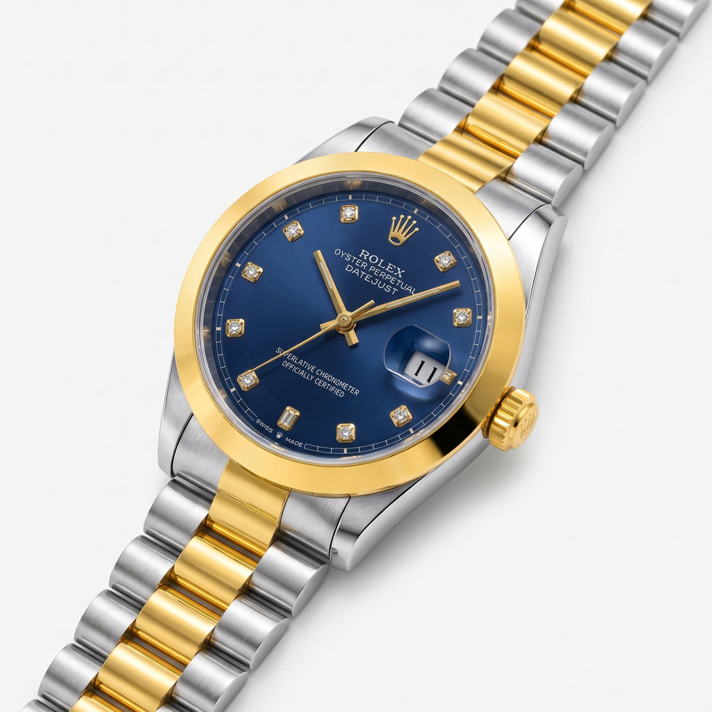 Rol-ex Datejust — Blue Diamond Dial