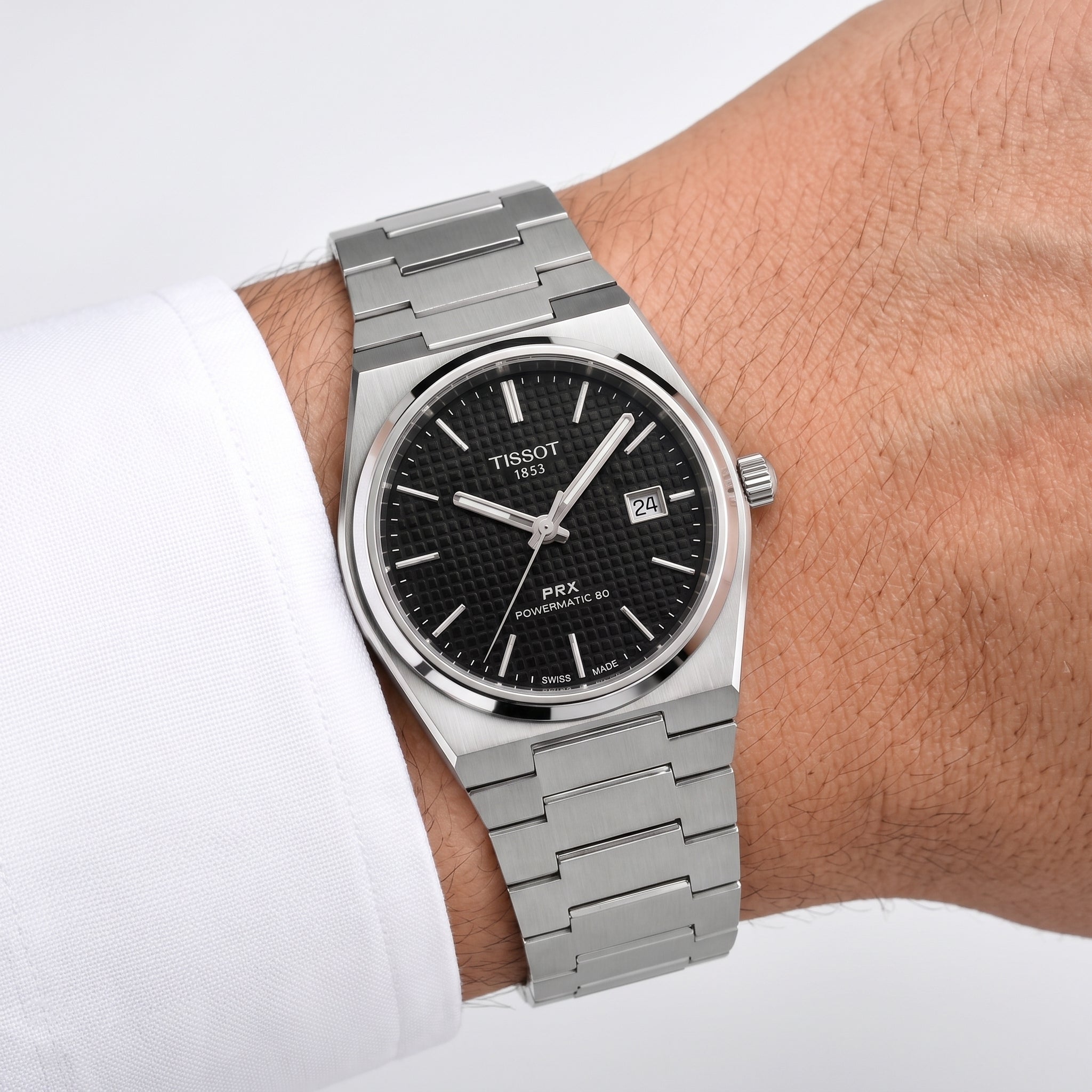 Textured PRX — Tissot Black Dial