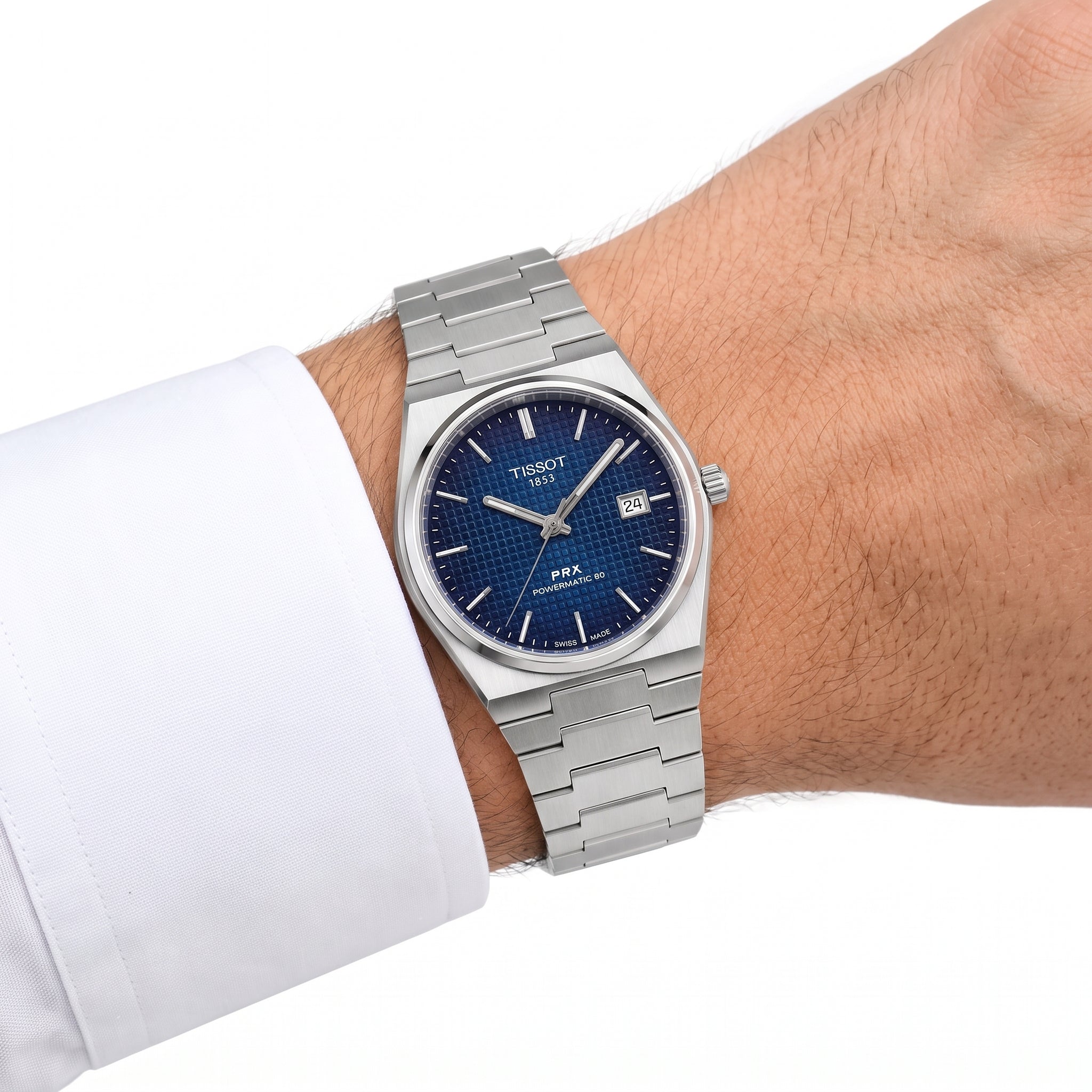 Textured PRX — Tissot Blue Dial